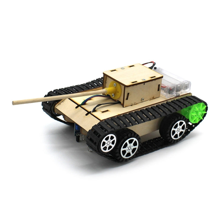 Wooden Electric Simulation Crawler Tank DIY Toy Assembly Model,Spec:  No. 4 Follow The Black Line - Puzzle Toys by buy2fix | Online Shopping UK | buy2fix