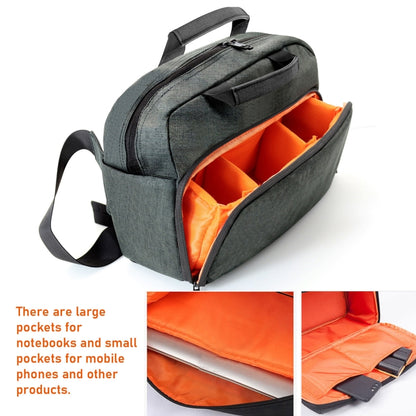 SLR Camera Bag Men Crossbody  Photography Bag Waterproof Carrying Case with USB Charging Port, Size: Large - Strap Satchel by buy2fix | Online Shopping UK | buy2fix