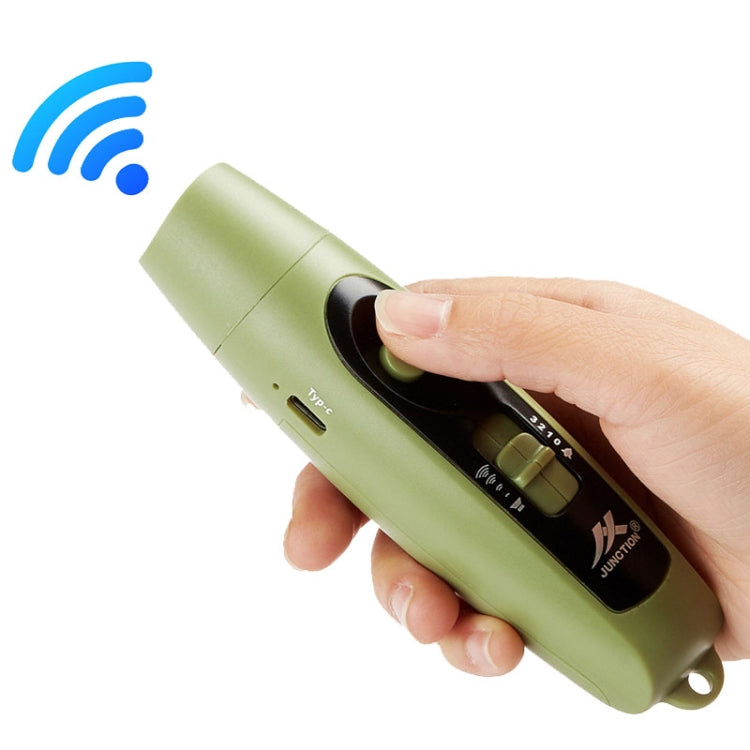 JUNCTION USB Charging High Decibel Traffic Command Outdoor Training Whistle with Lighting Function(Green) - Sporting goods by buy2fix | Online Shopping UK | buy2fix