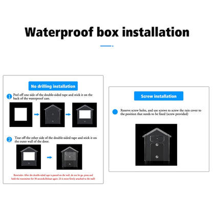 Wireless Doorbell Waterproof Cover Outdoor Doorbell Transparent Rain Protection Case(E30) - Other Device by buy2fix | Online Shopping UK | buy2fix