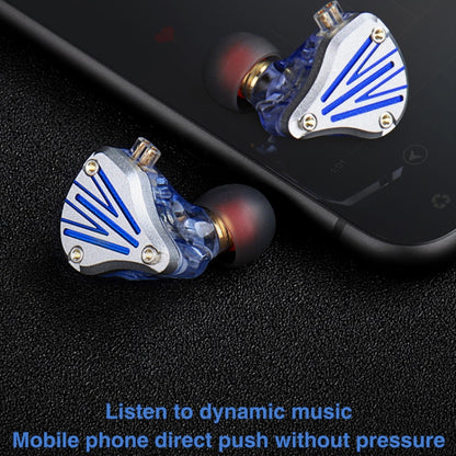 FZ In Ear Wired Cable Metal Live Broadcast Earphone, Color: With Mic Blue - In Ear Wired Earphone by FZ | Online Shopping UK | buy2fix