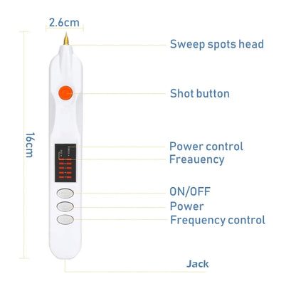 Spot Mole Pen Spot Removal Instrument Home Beauty Instrument, Spec: Plug-in Model EU(White) - Beauty Instrument by buy2fix | Online Shopping UK | buy2fix