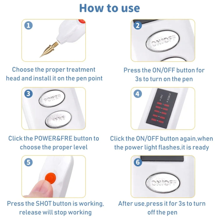 Spot Mole Pen Spot Removal Instrument Home Beauty Instrument, Spec: US  Plug -in Model(White) - Beauty Instrument by buy2fix | Online Shopping UK | buy2fix