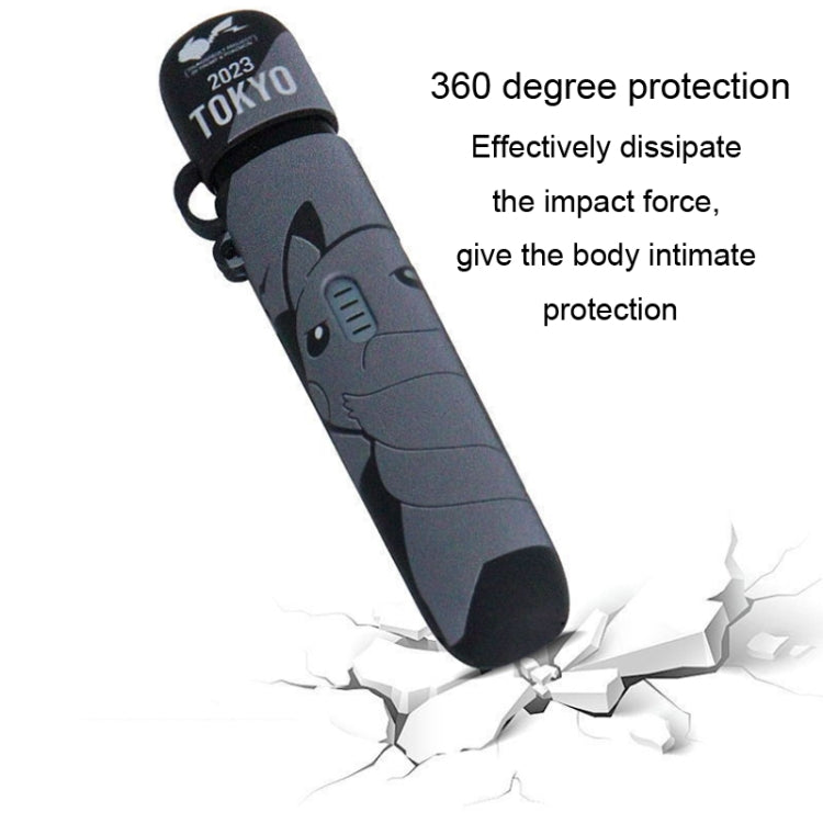 For RELX 5th Generation E Cigarette Drop-Proof Printed Protective Case Cigarette Stick Sleeve(Love You Duck) - E Cigarette Accessories by buy2fix | Online Shopping UK | buy2fix