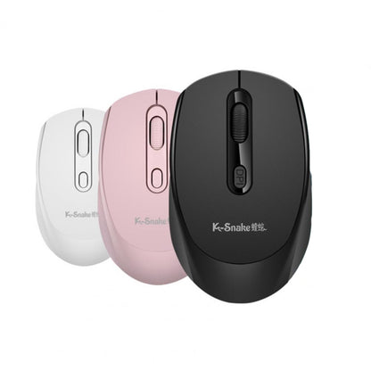 K-Snake W500 Wireless 2.4g Portable Mouse Computer Laptop Office Household Mouse(Pink) - Wireless Mice by K-Snake | Online Shopping UK | buy2fix