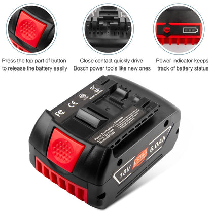 5000mAh 18V Electric Tool Battery Electrical Drilling Spare Battery, For Bosch BSH180 / CAG180-01 / CCS180 / CCS180B / CCS180K - Electric Saws & Accessories by buy2fix | Online Shopping UK | buy2fix