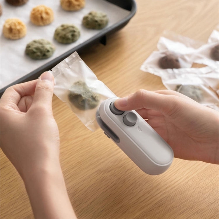 Small 2-in-1 Rechargeable Magnetic Snack Sealer Household Mini Sealing Machine(Green) - Preservation Supplies by buy2fix | Online Shopping UK | buy2fix