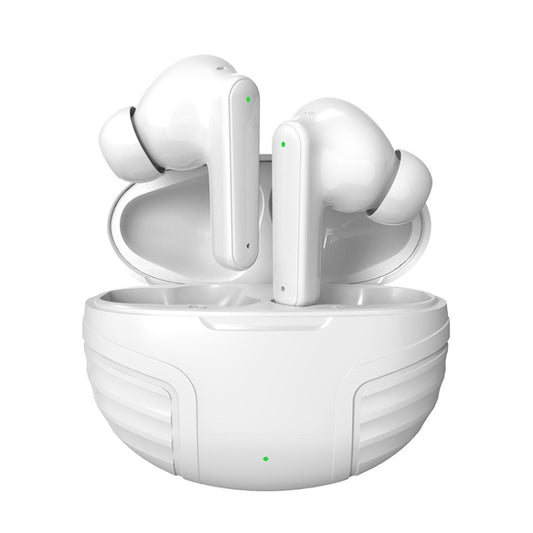 DE818 Bluetooth V5.3 In-Ear Headset  ANC+ENC Noise Reduction Headphone With Charging Case(White) - Bluetooth Earphone by buy2fix | Online Shopping UK | buy2fix