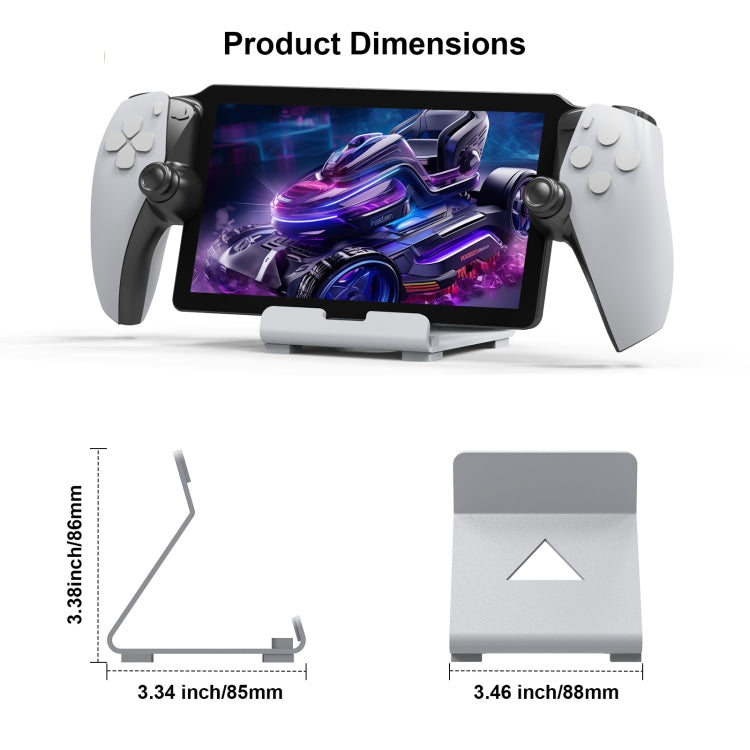 JYS Game Console Desktop Stand For PS Portal / Steam Deck / ROG Ally / Switch / Mobile Phones(White) - Holder by JYS | Online Shopping UK | buy2fix