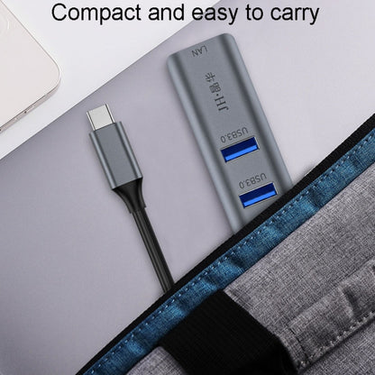 JINGHUA Gigabit LAN Converter For Computer External Driverless Network Card, Specification: USB3.0 Four Port - USB Network Adapter by JINGHUA | Online Shopping UK | buy2fix