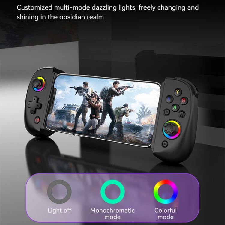 D8 Mobile Phone Stretch Band Light Gamepad Dual Hall Wireless Bluetooth Somatic Vibration Grip for PC / Android / IOS / Tablet / PS3 / PS4 / Switch, Color: White+Receiver - Gamepads by buy2fix | Online Shopping UK | buy2fix