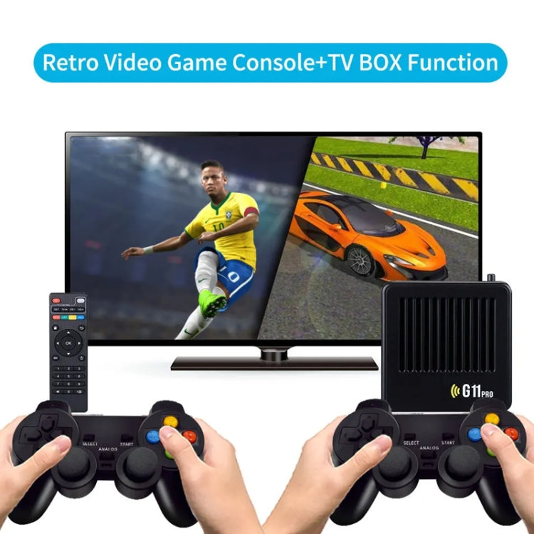 G11 PRO Game Machine TV Box Dual System HDMI HD 4K Retro Arcade, Style: 64G 30,000+ Games - Pocket Console by buy2fix | Online Shopping UK | buy2fix