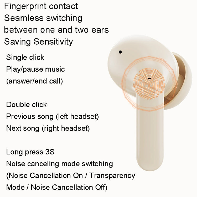 REMAX CozyPods W10N ANC+ENC Dual Noise Reduction Music Call Bluetooth Earphone Long Battery Life Earphones(Crystal White) - Bluetooth Earphone by REMAX | Online Shopping UK | buy2fix