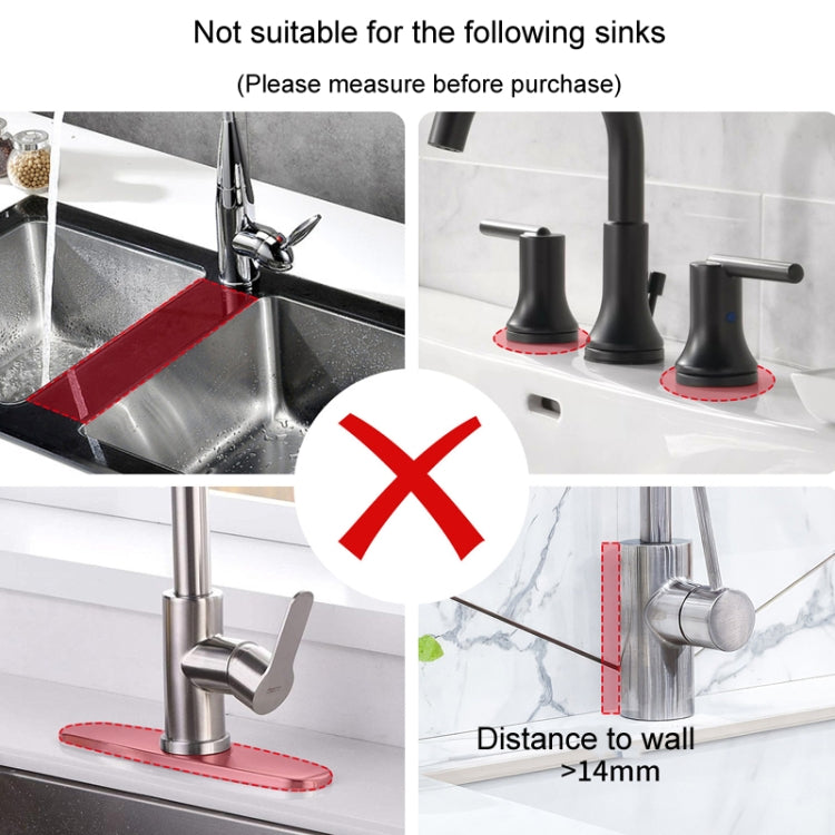 Kitchen Faucet Silicone Drainage Mat Sponge Shelf Organizer Splash-Proof Sink Drainage Mat(Black) - Faucets & Accessories by buy2fix | Online Shopping UK | buy2fix