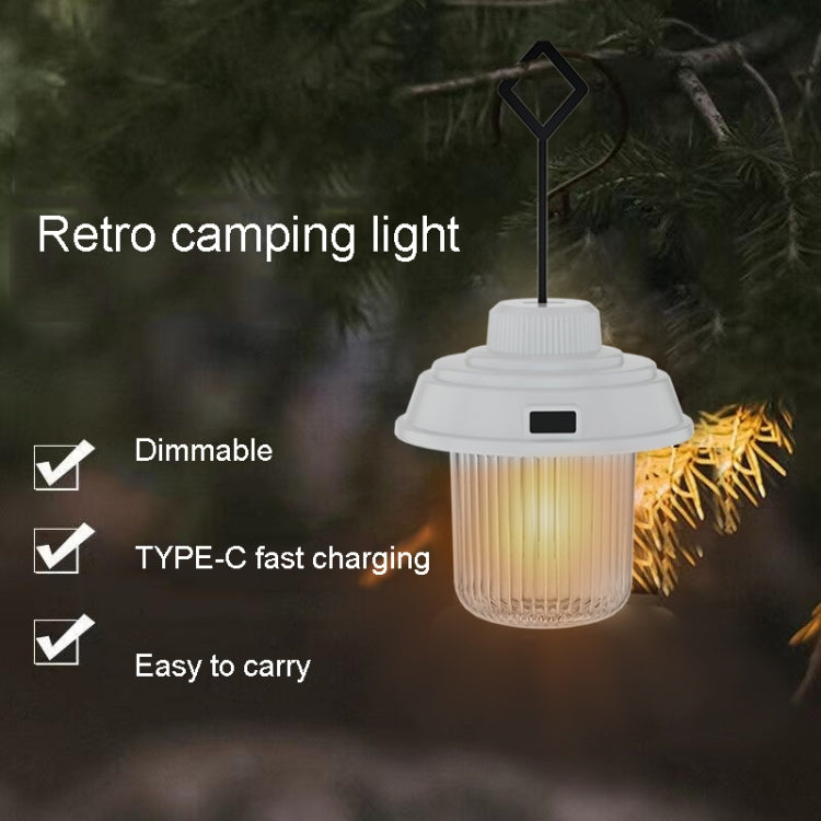 Outdoor LED Camping Light Canopy Hanging Lamp Portable Camping Tent Lights, Style: Charging Model Black - Camping Lighting by buy2fix | Online Shopping UK | buy2fix