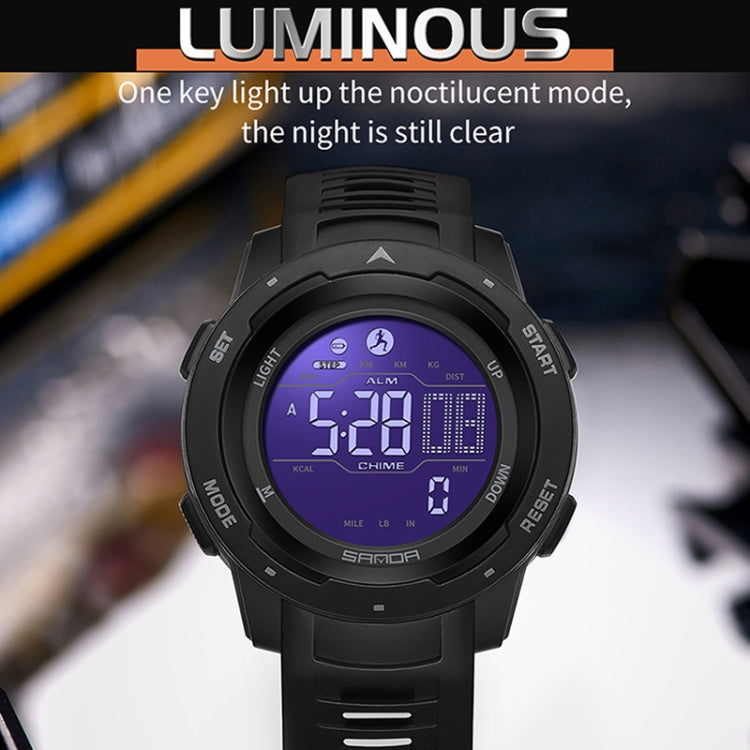 SANDA 2145 Calorie Pedometer Alarm Clock Waterproof Multifunctional Hiking Sports Shockproof Smart Watch(Gray) - Sport Watches by SANDA | Online Shopping UK | buy2fix