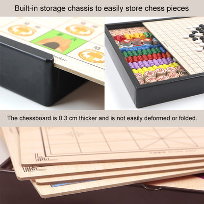 2 in 1 B Model Wooden Multifunctional Parent-Child Interactive Children Educational Chessboard Toy Set - Table Games by buy2fix | Online Shopping UK | buy2fix