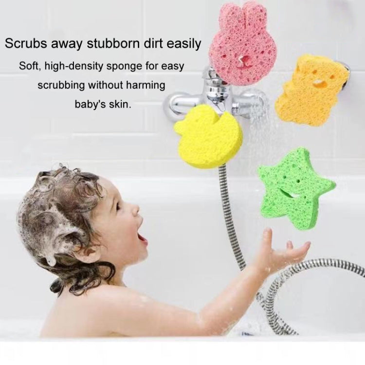 Baby Bathing Wood Pulp Sponge Cute Cartoon Soft Bath Sponge Bath Scrubber, Model: Bear - Bath Brushes & Sponges by buy2fix | Online Shopping UK | buy2fix