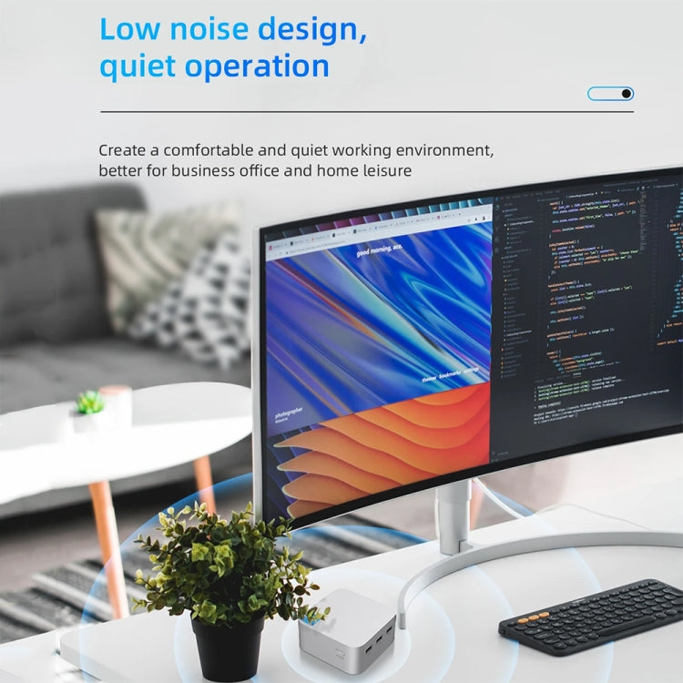 T8Plus Alder Lake-N100 4K Dual Band WIFI Bluetooth Office Game Portable Mini PC, Spec: 16G 256G US Plug - Windows Mini PCs by buy2fix | Online Shopping UK | buy2fix