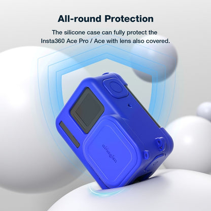 aMagisn Silicone Protection Case Sports Camera Protection Accessories For Insta360 Ace (Blue) - Case & Bags by aMagisn | Online Shopping UK | buy2fix