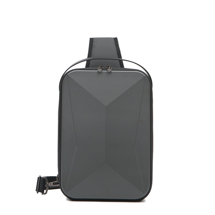 For DJI Mini 4 Pro Drone BKANO Hard Shell Chest Bag Shoulder Bag(Dark Gray) - Backpacks & Bags by BKANO | Online Shopping UK | buy2fix