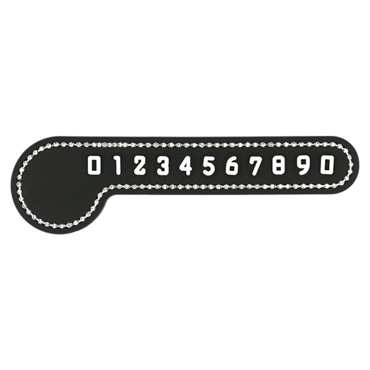 Note Temporary Parking Phone Number Plate Parking Card(Black) - Parking Card by buy2fix | Online Shopping UK | buy2fix