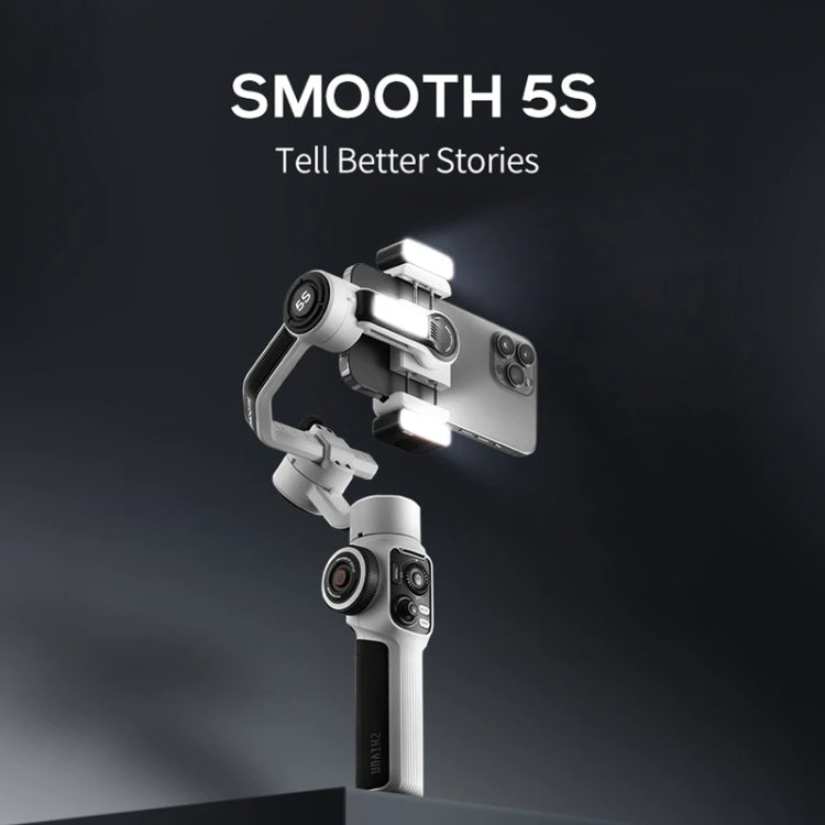 ZHIYUN Smooth 5S 3-Axis Smartphone Handheld Gimbals Stabilizer, Spec: Combo White - Handheld Gimbals by ZHIYUN | Online Shopping UK | buy2fix