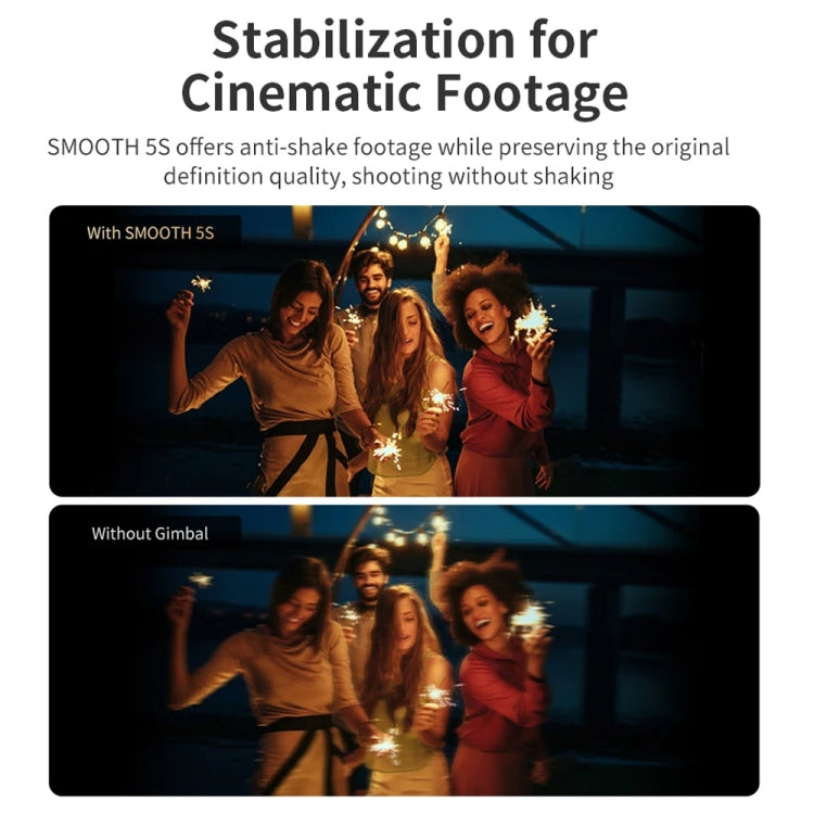 ZHIYUN Smooth 5S 3-Axis Smartphone Handheld Gimbals Stabilizer, Spec: Standard White - Handheld Gimbals by ZHIYUN | Online Shopping UK | buy2fix