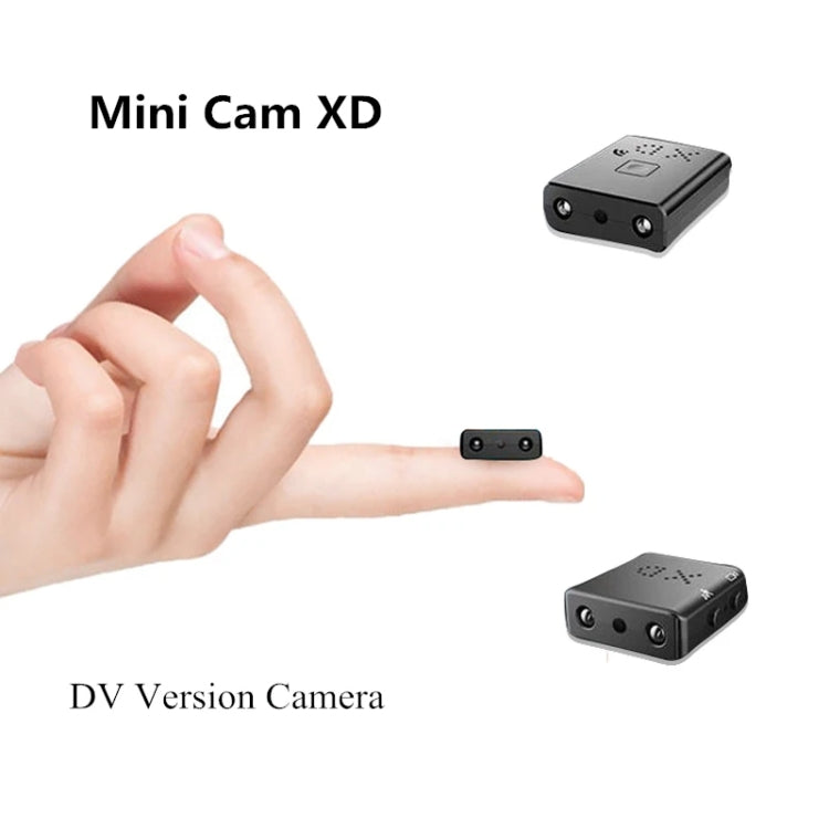 XD Camera 1080p HD Video Smart IR-CUT Infrared Night Vision Sports Camera(Direct Version No Battery) - Mini Camera by buy2fix | Online Shopping UK | buy2fix