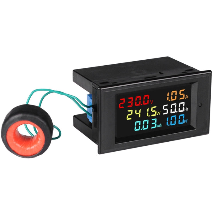 SINOTIMER SPM003 AC LED Digital Voltmeter Frequency Factors Meter Power Monitor, Specification: AC200-450V 100A - Current & Voltage Tester by SINOTIMER | Online Shopping UK | buy2fix