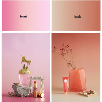 57 x 87cm Double-sided Gradient Background Paper Atmospheric Still Life Photography Props(Orange Meat +Pink) - Gradient Color by buy2fix | Online Shopping UK | buy2fix