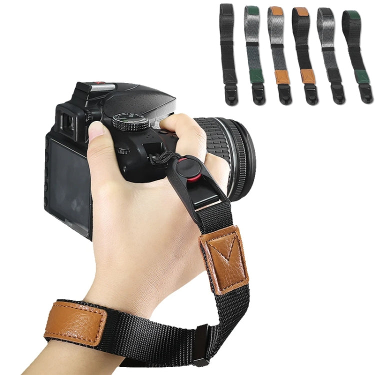 Camera Magnetic Wrist Strap SLR Accessories Hand Strap(Gray+Green) - Camera Strap by buy2fix | Online Shopping UK | buy2fix