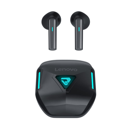 Lenovo TG132 Wireless Bluetooth 5.3 Earphones Sensorless Delay Ultra Long Life Sports Music Game Gaming Use(Black) - Bluetooth Earphone by Lenovo | Online Shopping UK | buy2fix