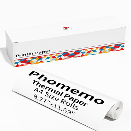 Phomemo 1 Roll A4 Thermal Paper  Use With M08F Printer Holder For M832/M833/M834/M835/P831/Q302 Printer - Printer Accessories by Phomemo | Online Shopping UK | buy2fix