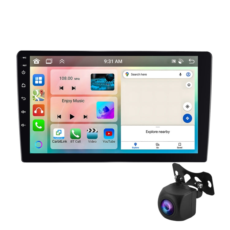 9 inch 6+128G Android Universal HD Large Screen Car Bluetooth Player Android GPS Navigation Integrated Machine(Standard+AHD Camera) - Car MP3 & MP4 & MP5 by buy2fix | Online Shopping UK | buy2fix