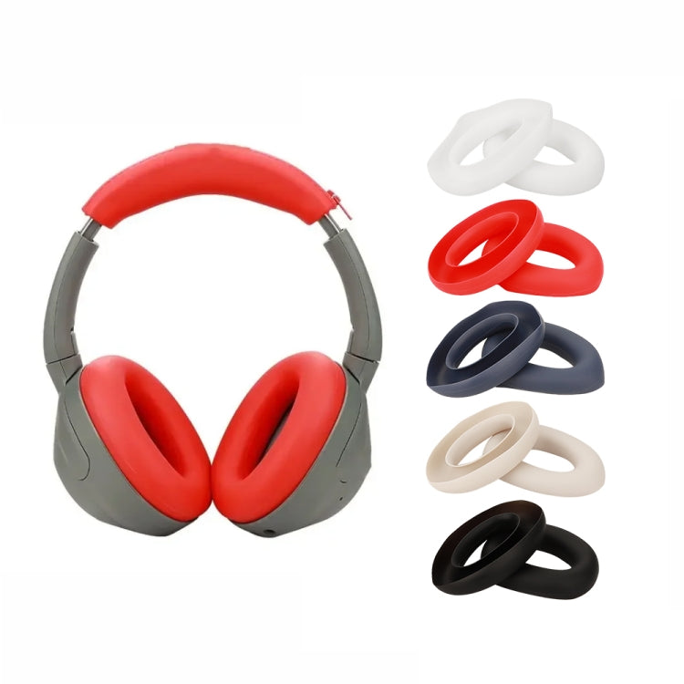 For Sony ULT Wear WH-Ult900N Headset 1pair Silicone Ear Pads Cushion Cover(White) - Earmuff & Pad by buy2fix | Online Shopping UK | buy2fix