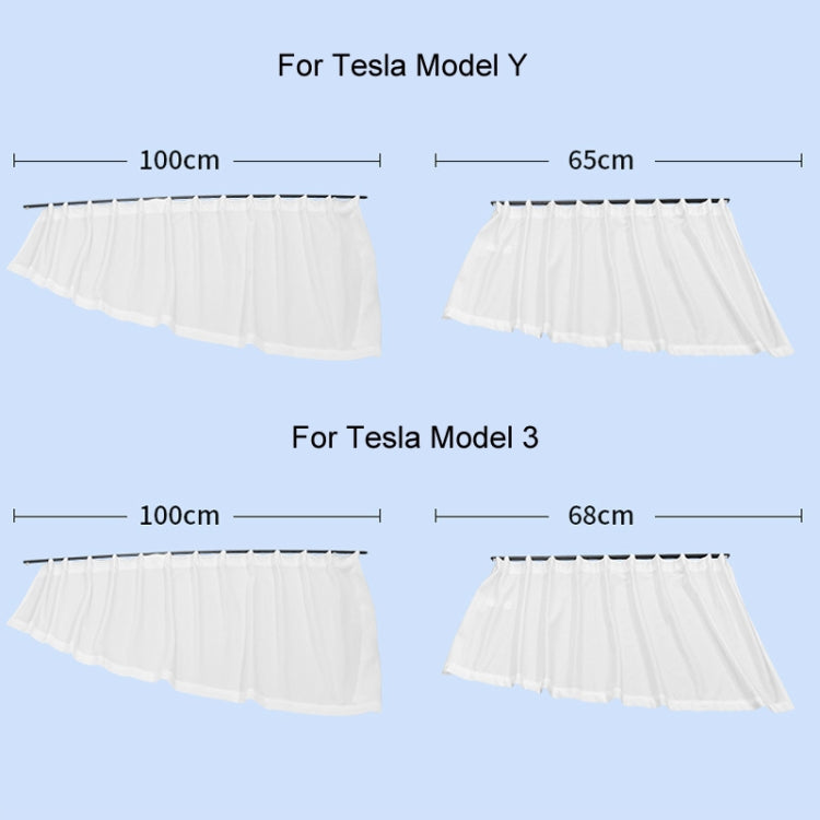 For Tesla Model 3 4pcs Black Car Side Window Privacy Sun Protection Curtain - Window Foils & Solar Protection by buy2fix | Online Shopping UK | buy2fix