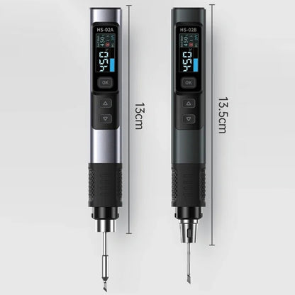 FNIRSI Portable Constant Temperature Soldering Iron Set, Model: HS-02B Upgrade 3 Head+C2C Line+90W US Plug - Soldering Iron Set by FNIRSI | Online Shopping UK | buy2fix