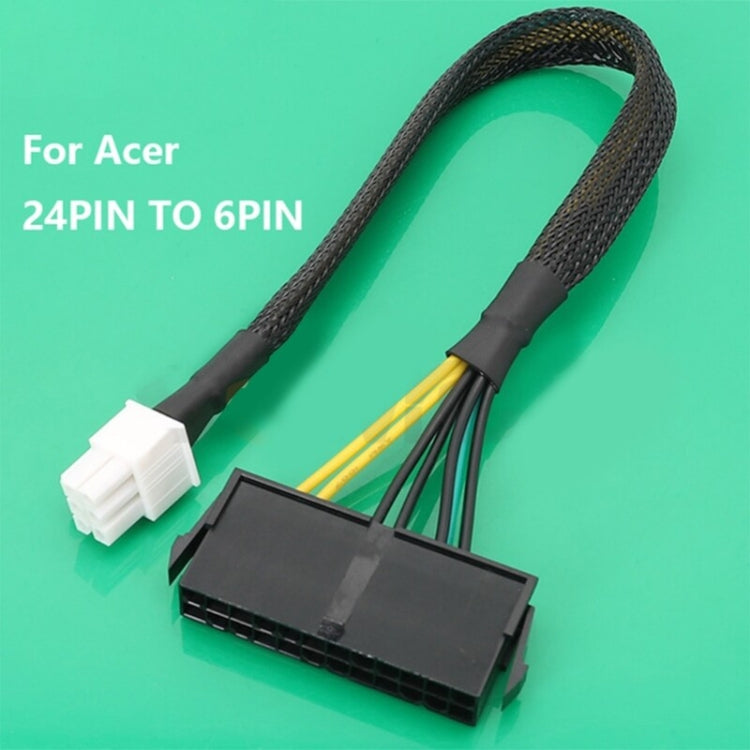 For Acer 24P To 6P ATX Power Supply Motherboard Conversion Cable, Model: No Net 10cm - Power Cord by buy2fix | Online Shopping UK | buy2fix