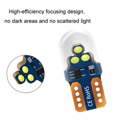 10pcs W5W Width Indicator Light Flashing LED Crystal License Plate Light(Random Color Delivery) - Clearance Lights by buy2fix | Online Shopping UK | buy2fix