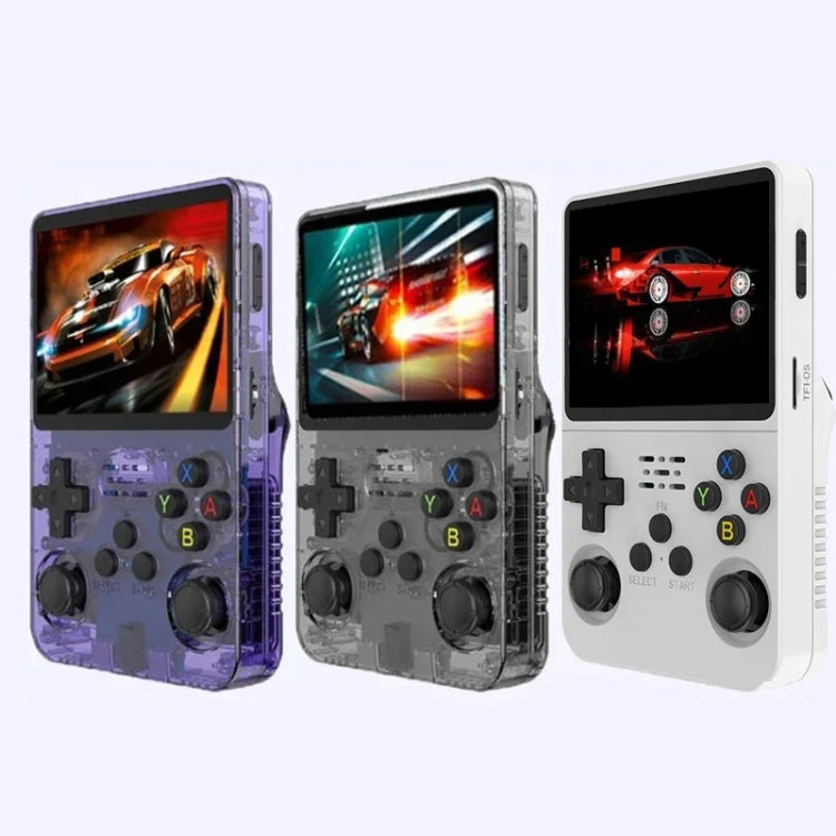 R36S Retro Handheld Game Console Linux System 3.5-Inch IPS Screen Portable Video Player 128G White - Pocket Console by buy2fix | Online Shopping UK | buy2fix