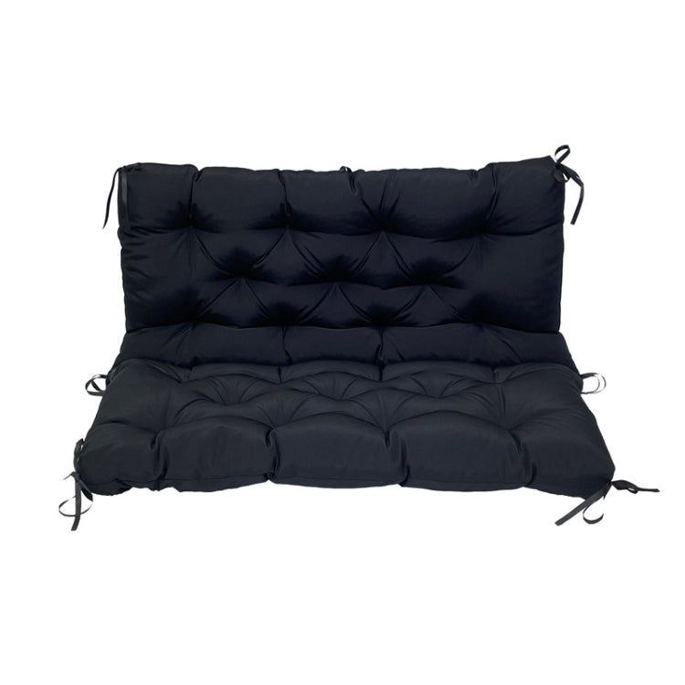 Outdoor Home Patio Soft Waterproof Sunscreen Bench Chair Cushion, Size: 150x100x10cm(Black) - Cushions & Pillows by buy2fix | Online Shopping UK | buy2fix