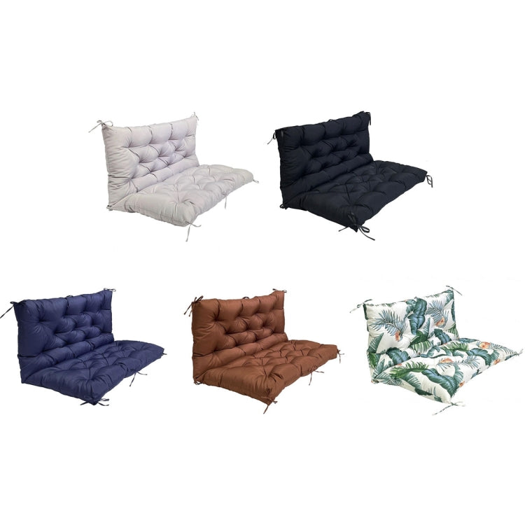 Outdoor Home Patio Soft Waterproof Sunscreen Bench Chair Cushion, Size: 120x100x10cm(Navy Blue) - Cushions & Pillows by buy2fix | Online Shopping UK | buy2fix