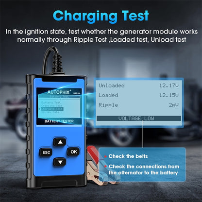 AUTOPHIX BAS100 12V / 24V 100-2000CCA Car Battery Test Analyzer - Electronic Test by AUTOPHIX | Online Shopping UK | buy2fix