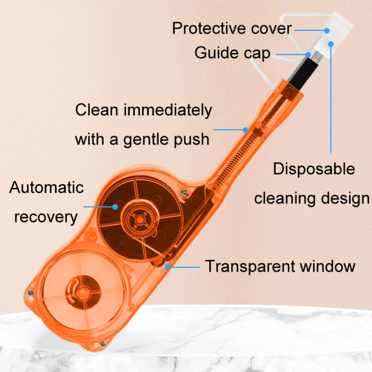 For MPO / MTP Fiber Optic Cleaning Pen Optical Module Ferrule Endface Cleaner(Orange) - Lan Cable and Tools by buy2fix | Online Shopping UK | buy2fix