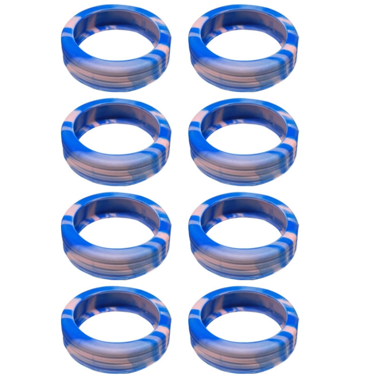 8pcs /Set Luggage Wheel Silicone Protective Cover Swivel Chair Wheel Sound Reducing Cover, Size: Large 5-7cm Wheels(Blue Mixed Pink) - Accessories by buy2fix | Online Shopping UK | buy2fix