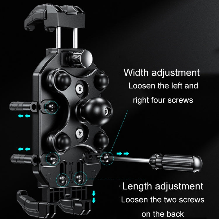 Kewig Motorcycle Octopus Holder Anti-Theft Motorcycle Cell Phone Mounts, Model: M26-C3 - Holder by Kewig | Online Shopping UK | buy2fix