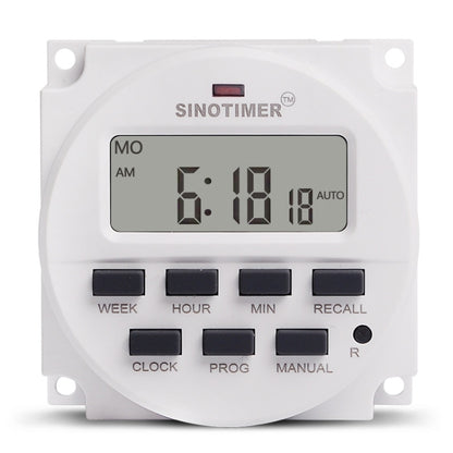 SINOTIMER Programmable Timer Switch Time Controller, Model: TM618H-3 24V - Digital Countdown by SINOTIMER | Online Shopping UK | buy2fix