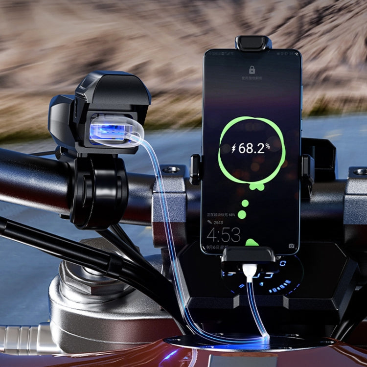 Kewig Motorcycle Phone Charger Outdoor Riding Fast Charging Waterproof USB Charging Stand, Model: B10-A - Battery Charger by Kewig | Online Shopping UK | buy2fix