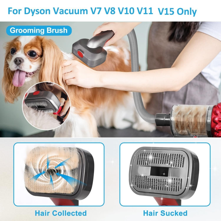 For Dyson V7 V8 V10 V11 V15 Pet 3 In 1 Grooming Suction Head Set Without Hose - For Dyson Accessories by buy2fix | Online Shopping UK | buy2fix